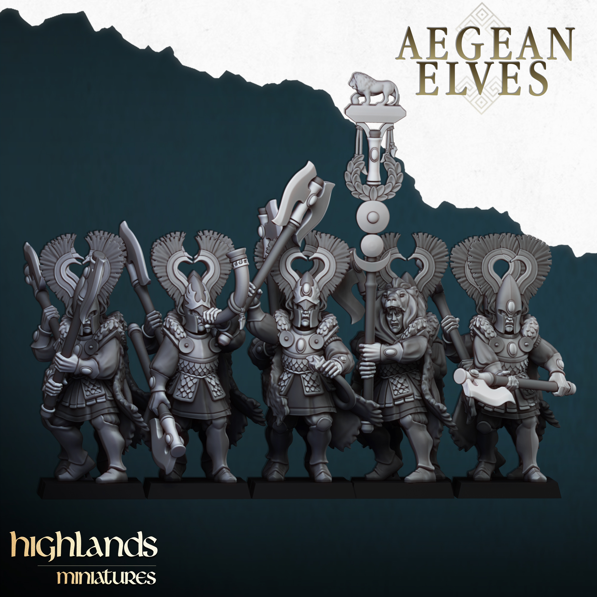 Nemean Lions, Aegean Elves - Highlands Miniatures - Image 3