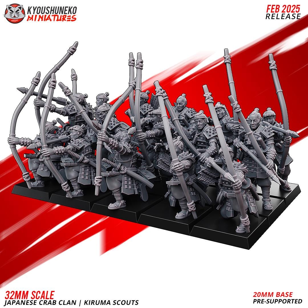 Kiruma Scouts, Japanese Crab Clan, Kyoushuneko Miniatures