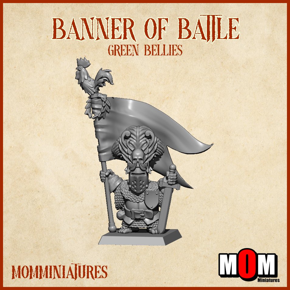 Banner of Battle, Green Bellies - MoM Miniatures