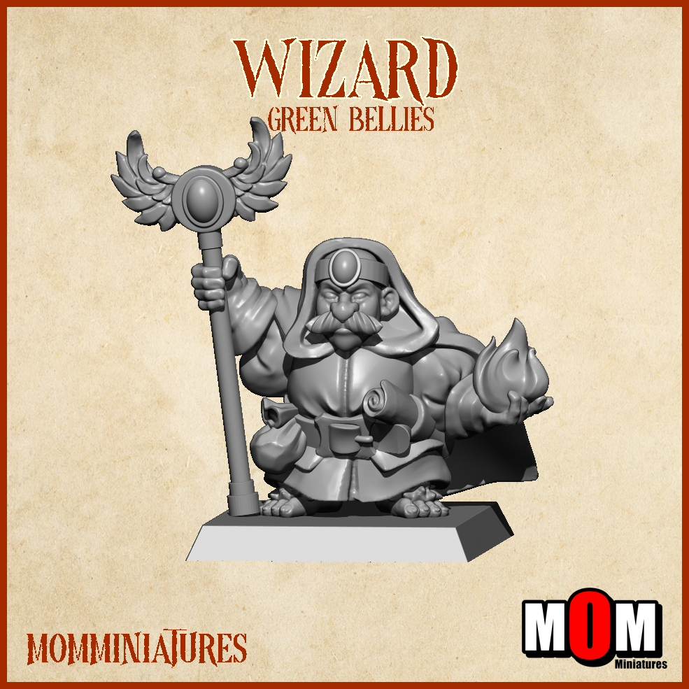 Wizard 2, Green Bellies - MoM Miniatures
