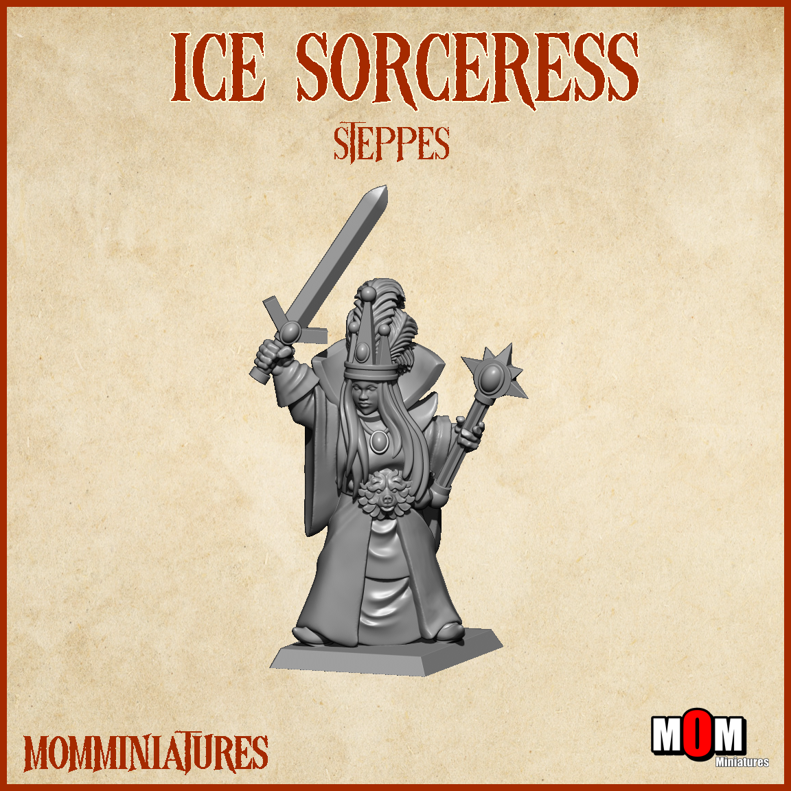 Ice Sorceress, Steppes- MoM Miniatures