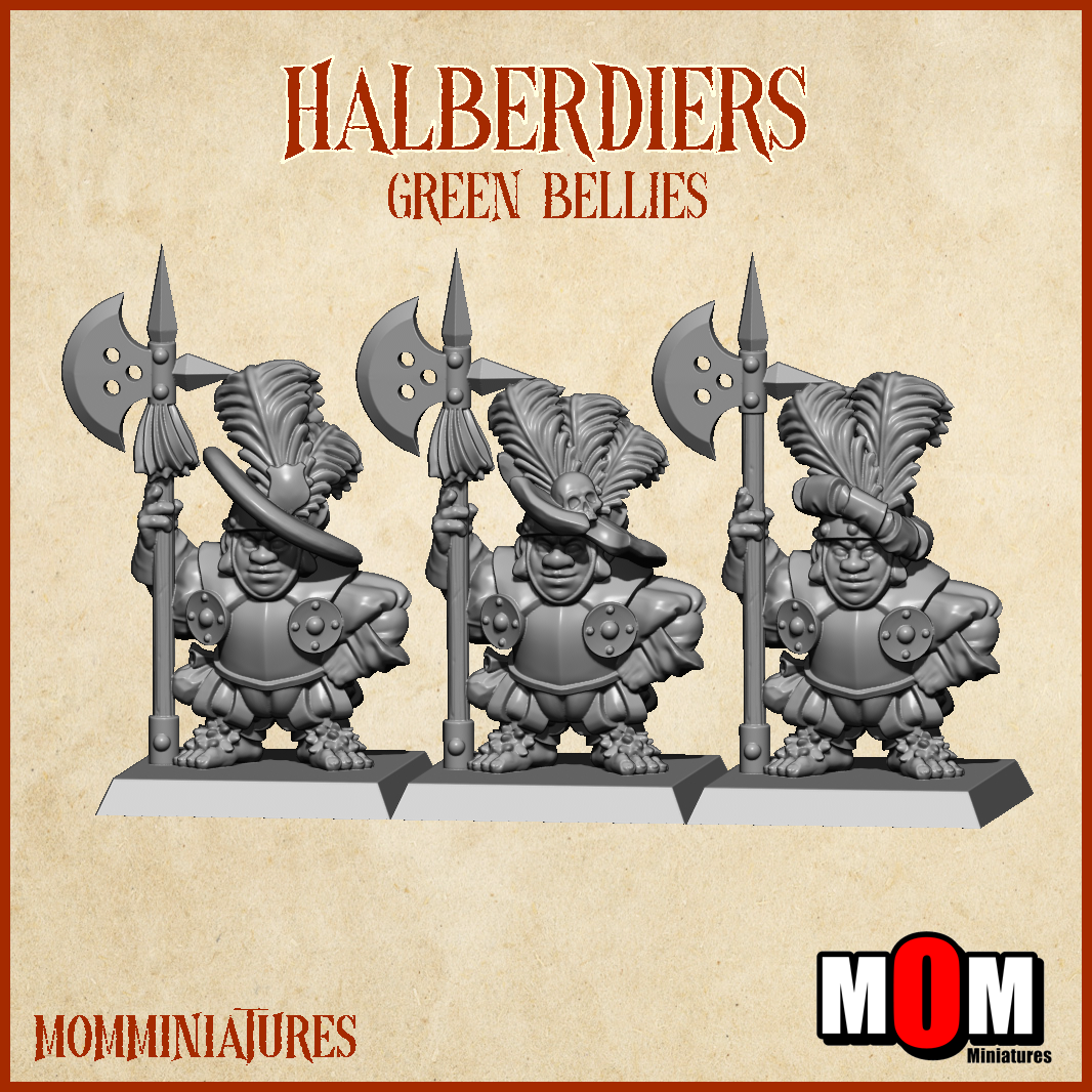 Halberdiers, Green Bellies - MoM Miniatures - Image 4