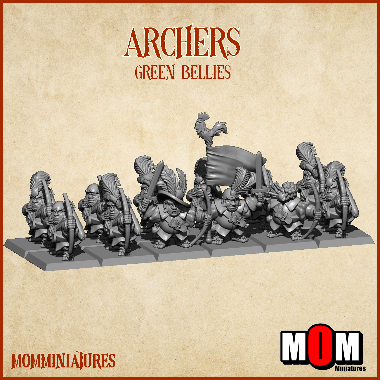Archers, Green Bellies - MoM Miniatures