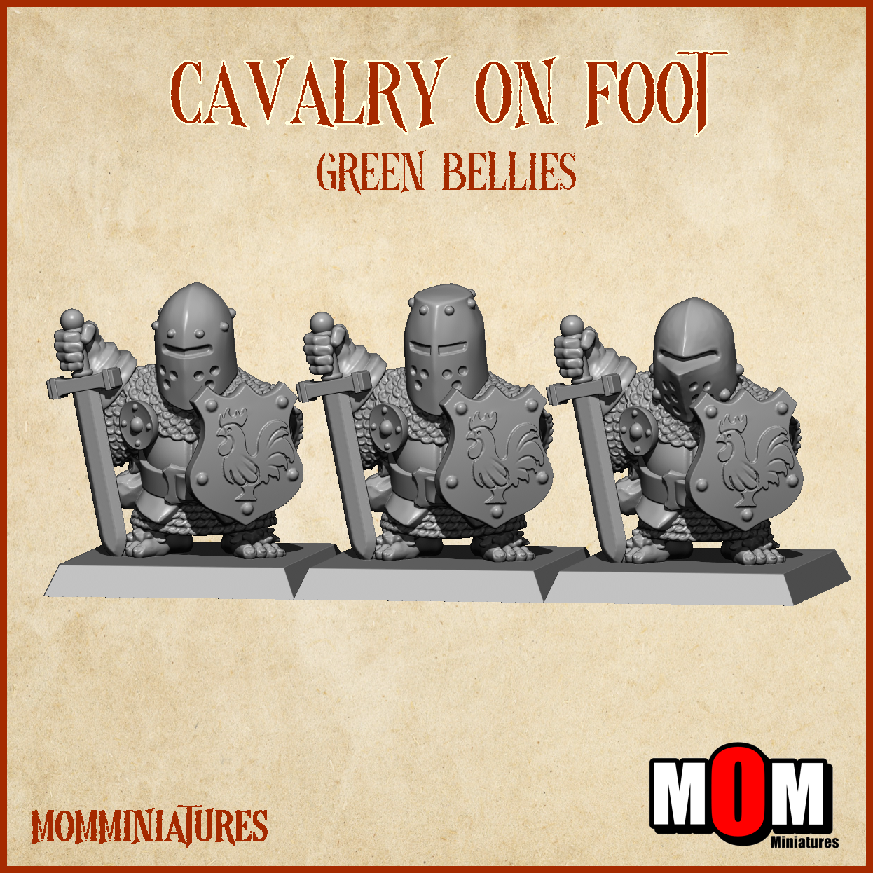 Cavalry on Foot, Green Bellies - MoM Miniatures - Image 5