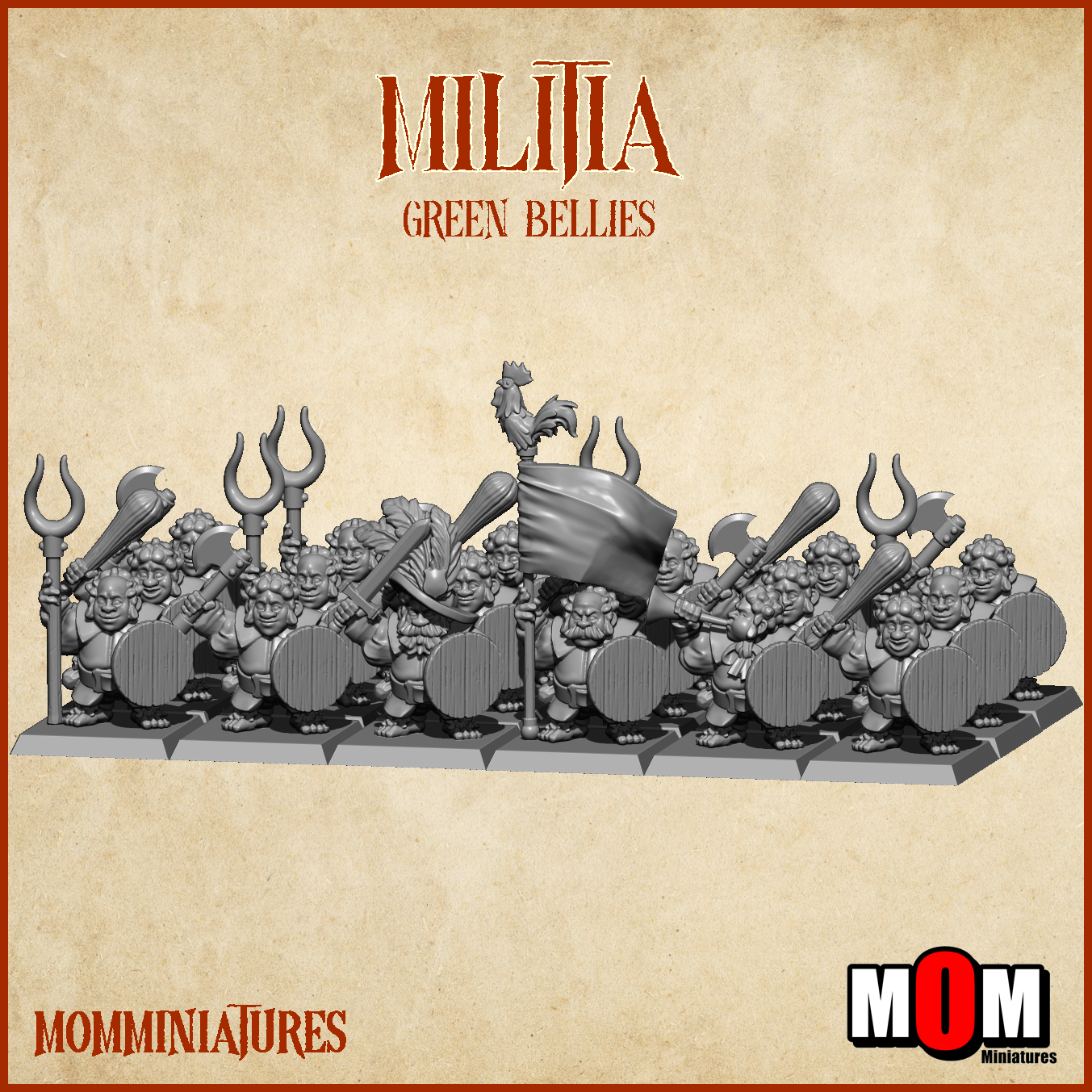 Militia , Green Bellies - MoM Miniatures