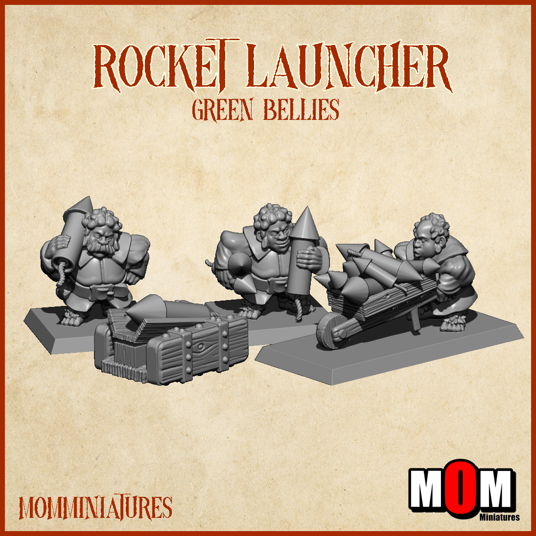 Rocket Launcher , Green Bellies - MoM Miniatures