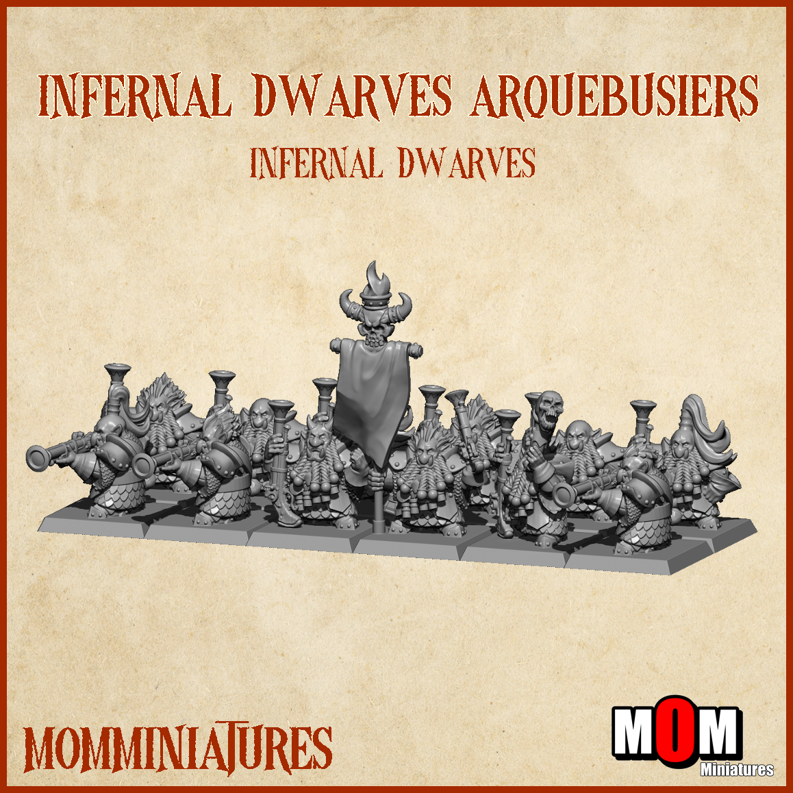 Infernal Dwarf Army Bundle 1, Infernal Dwarves - MoM Miniatures - Image 8
