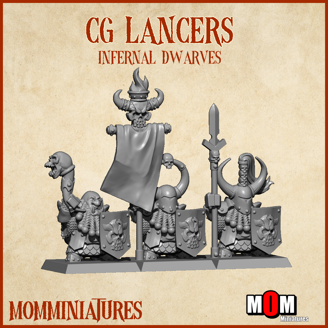 Infernal Dwarves Lancers, Old Infernal Dwarves - MoM Miniatures - Image 5