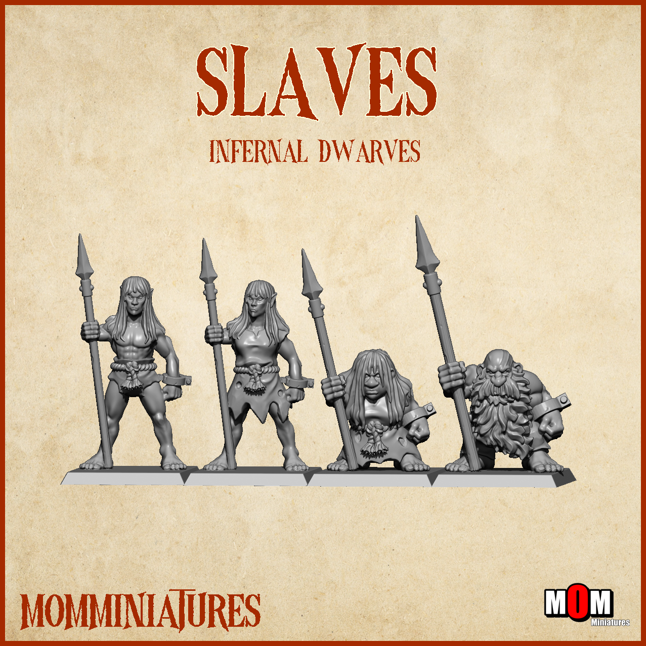 Slaves, Old Infernal Dwarves - MoM Miniatures - Image 4