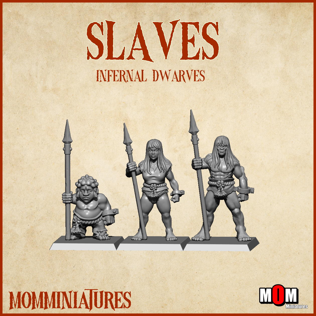 Slaves, Old Infernal Dwarves - MoM Miniatures - Image 5