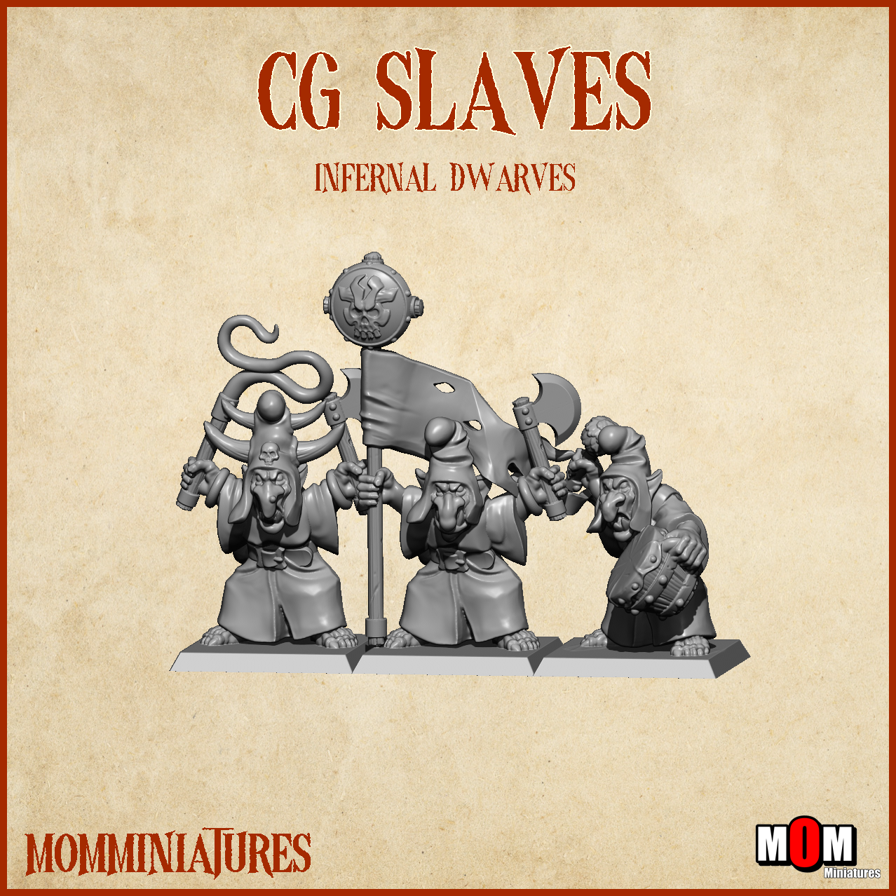 Slaves, Old Infernal Dwarves - MoM Miniatures - Image 7