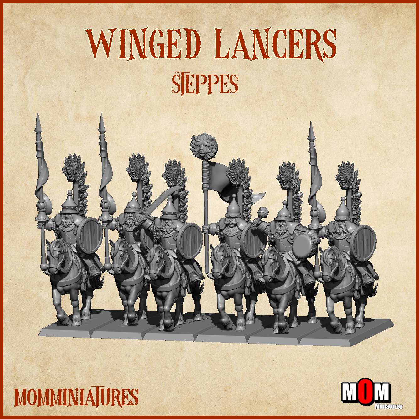 Winged Lancers, Steppes - MoM Miniatures