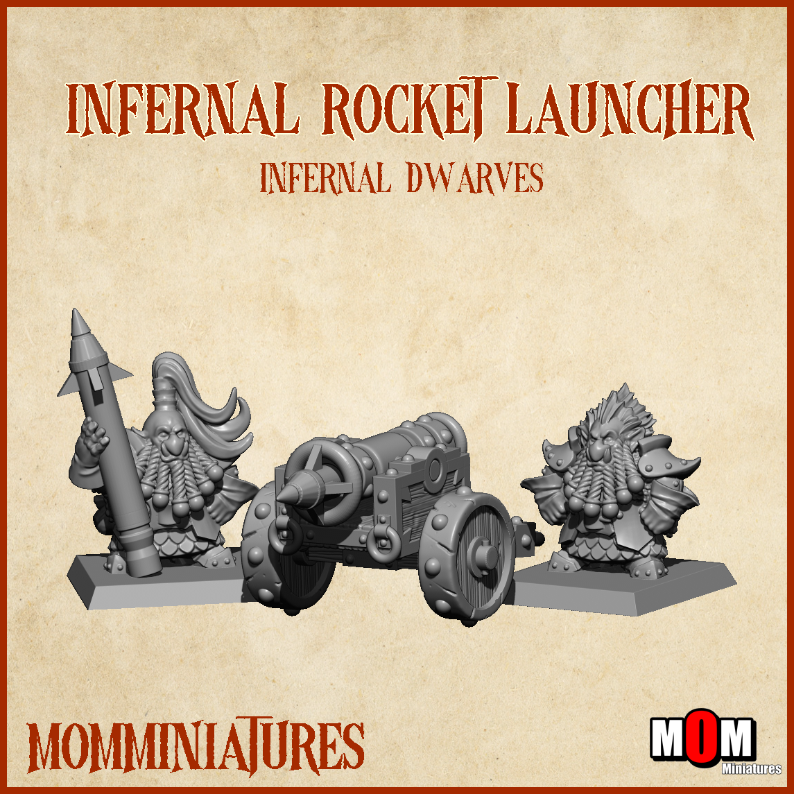 Infernal Dwarf Army Bundle 2, Infernal Dwarves - MoM Miniatures - Image 2
