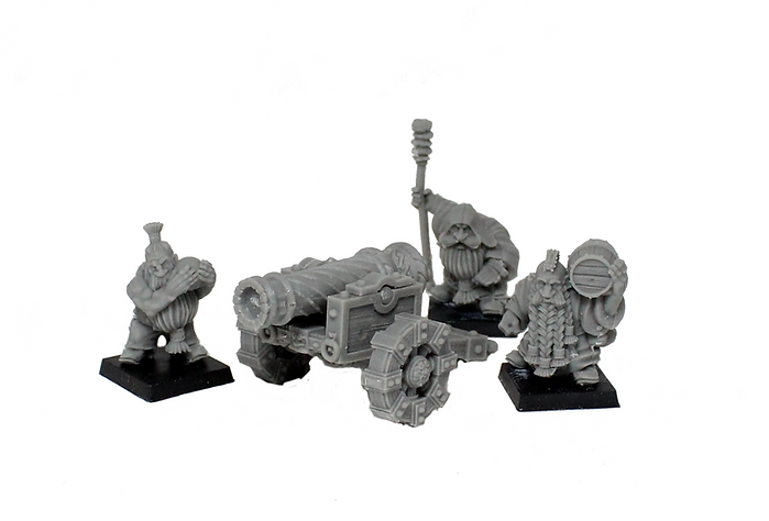 Dwarf Cannon, Dwarves- MoM Miniatures