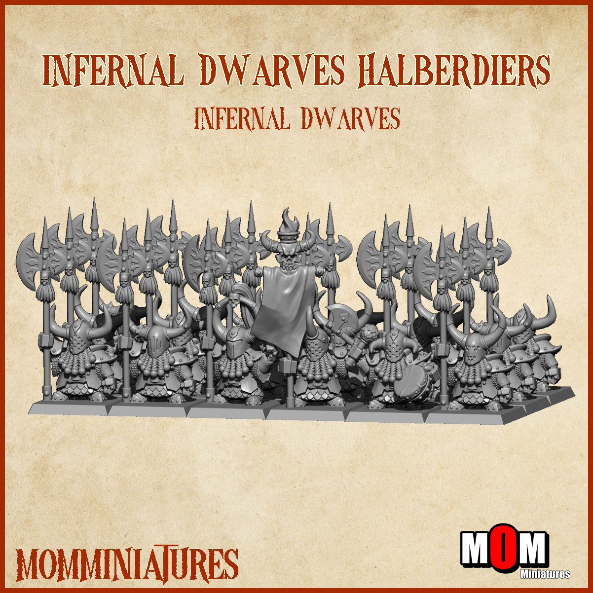 Infernal Dwarf Army Bundle 1, Infernal Dwarves - MoM Miniatures - Image 6