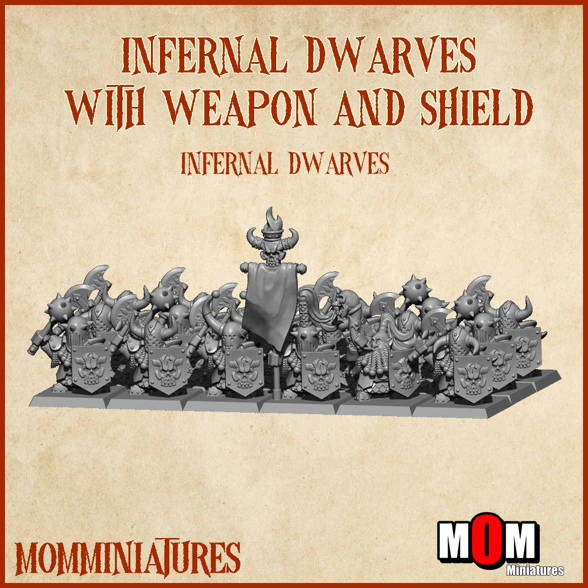 Infernal Dwarf Army Bundle 1, Infernal Dwarves - MoM Miniatures - Image 2