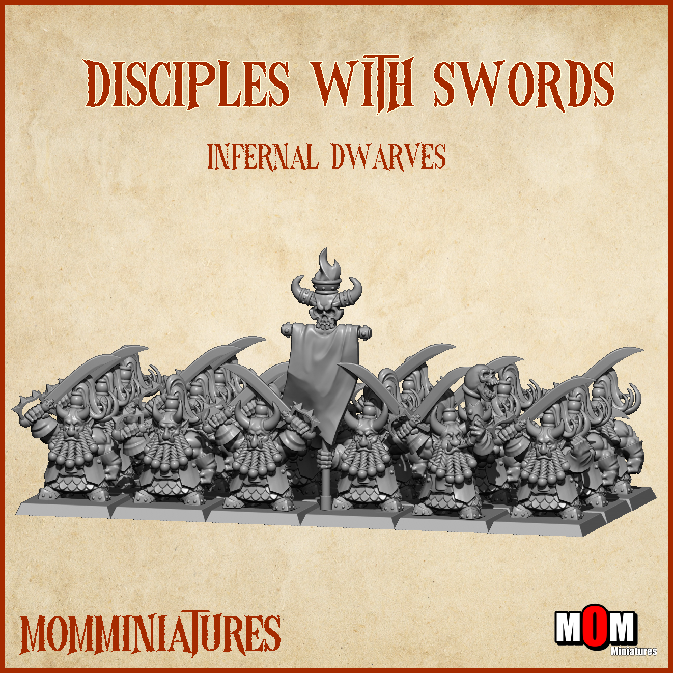 Infernal Dwarf Army Bundle 2, Infernal Dwarves - MoM Miniatures - Image 3