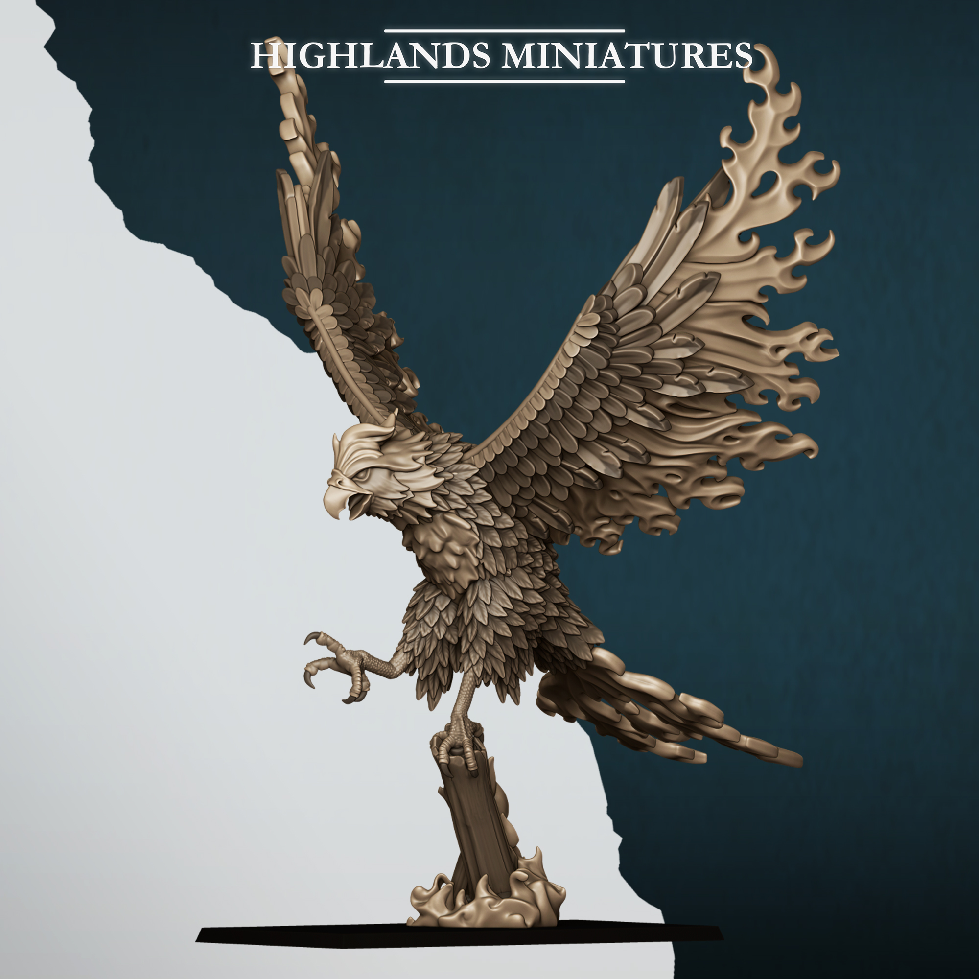 Lord on Phoenix, Aegean Elves - Highlands Miniatures - Image 4
