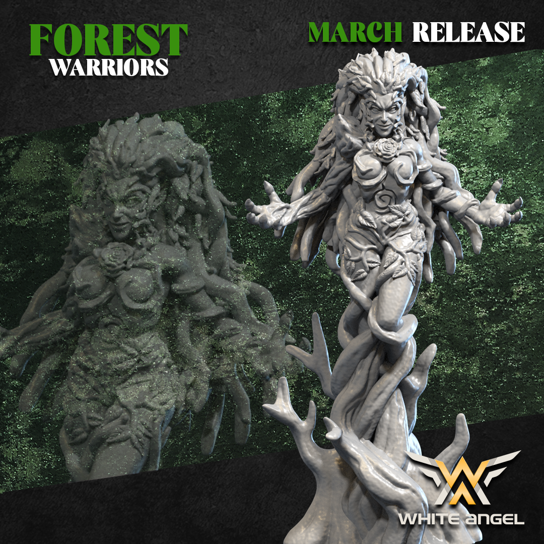 Queen of the Nature, Forest Warriors - White Angel Miniatures
