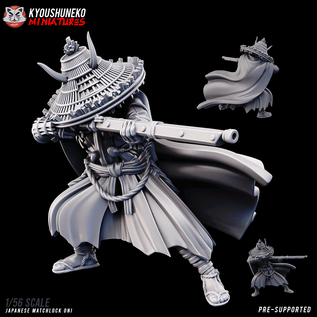 Matchlock Oni, Japanese Samurai Army, Kyoushuneko Miniatures