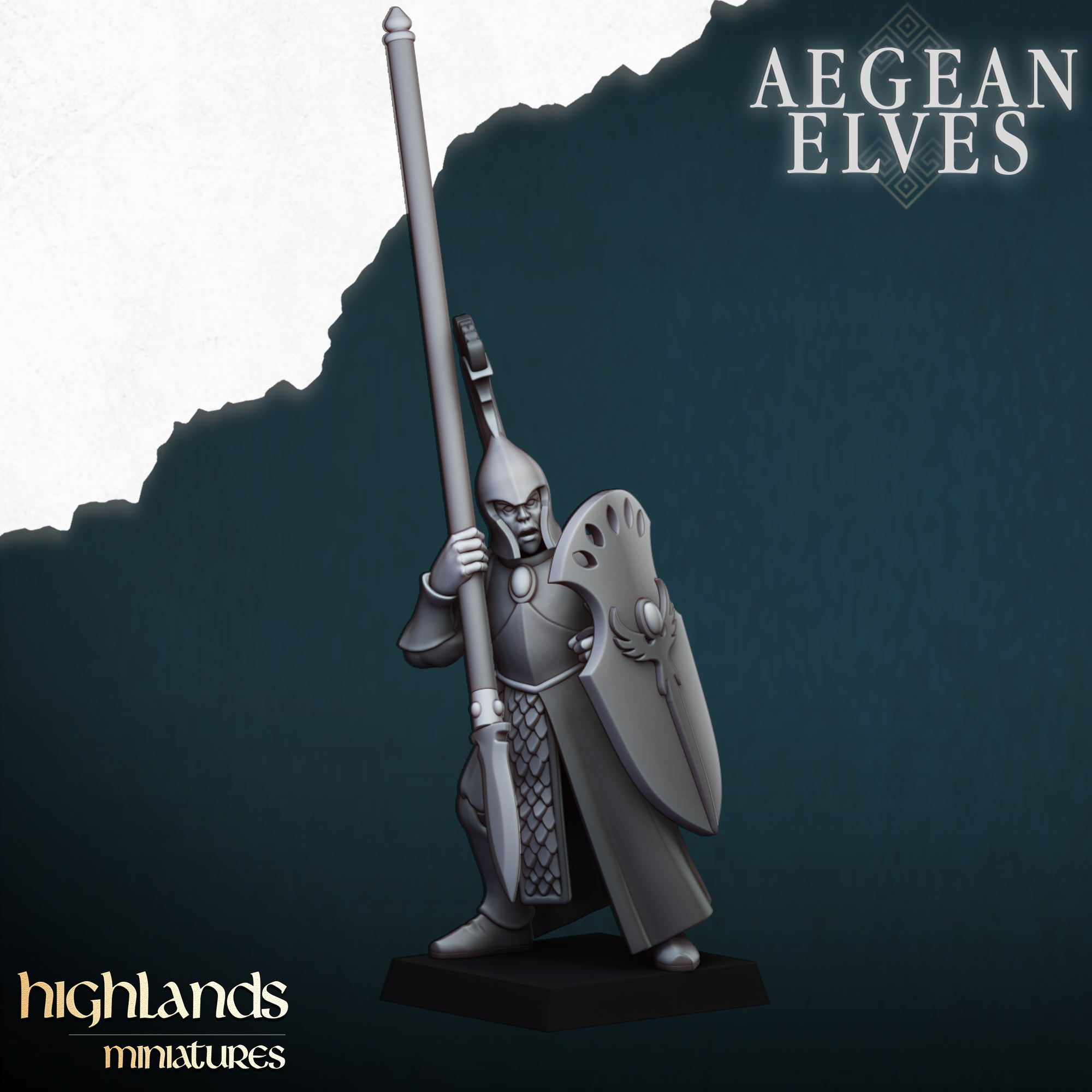 Spearmen, Aegean Elves - Highlands Miniatures - Image 5