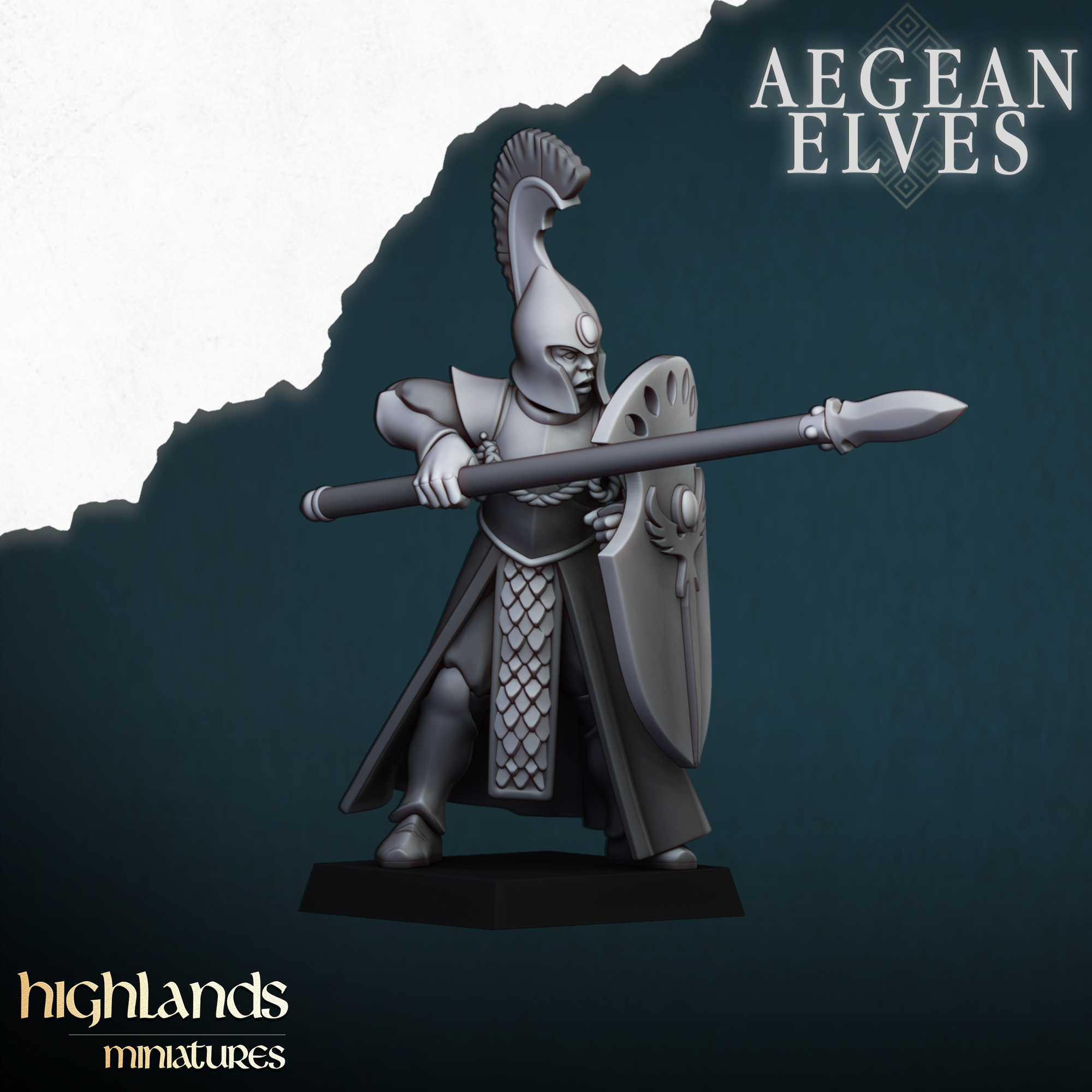 Spearmen, Aegean Elves - Highlands Miniatures - Image 6