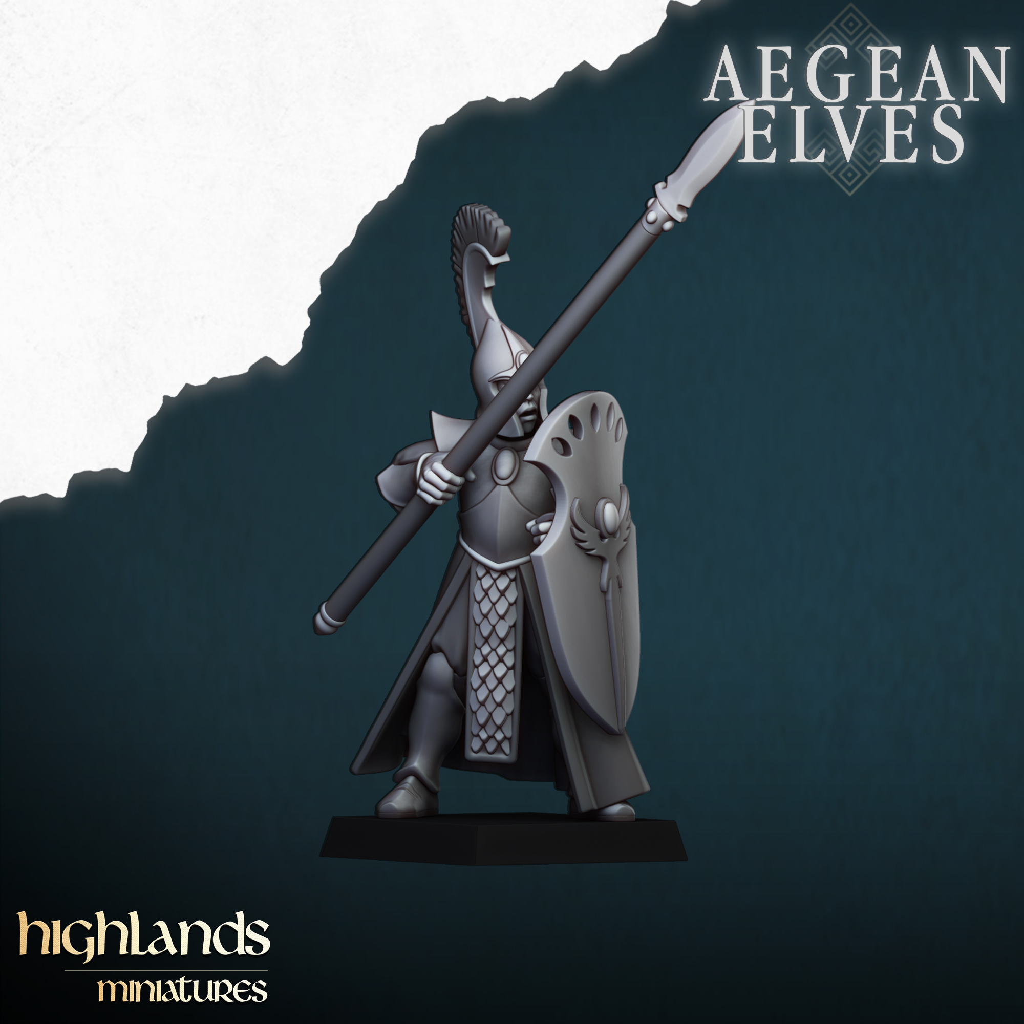 Spearmen, Aegean Elves - Highlands Miniatures - Image 7
