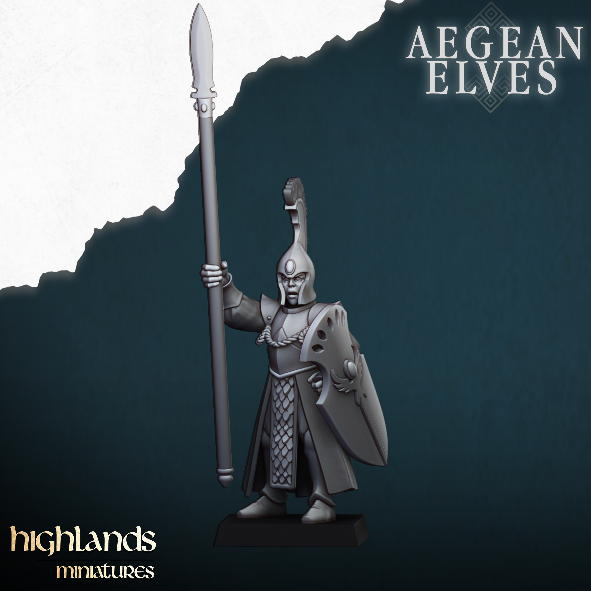 Spearmen, Aegean Elves - Highlands Miniatures - Image 9