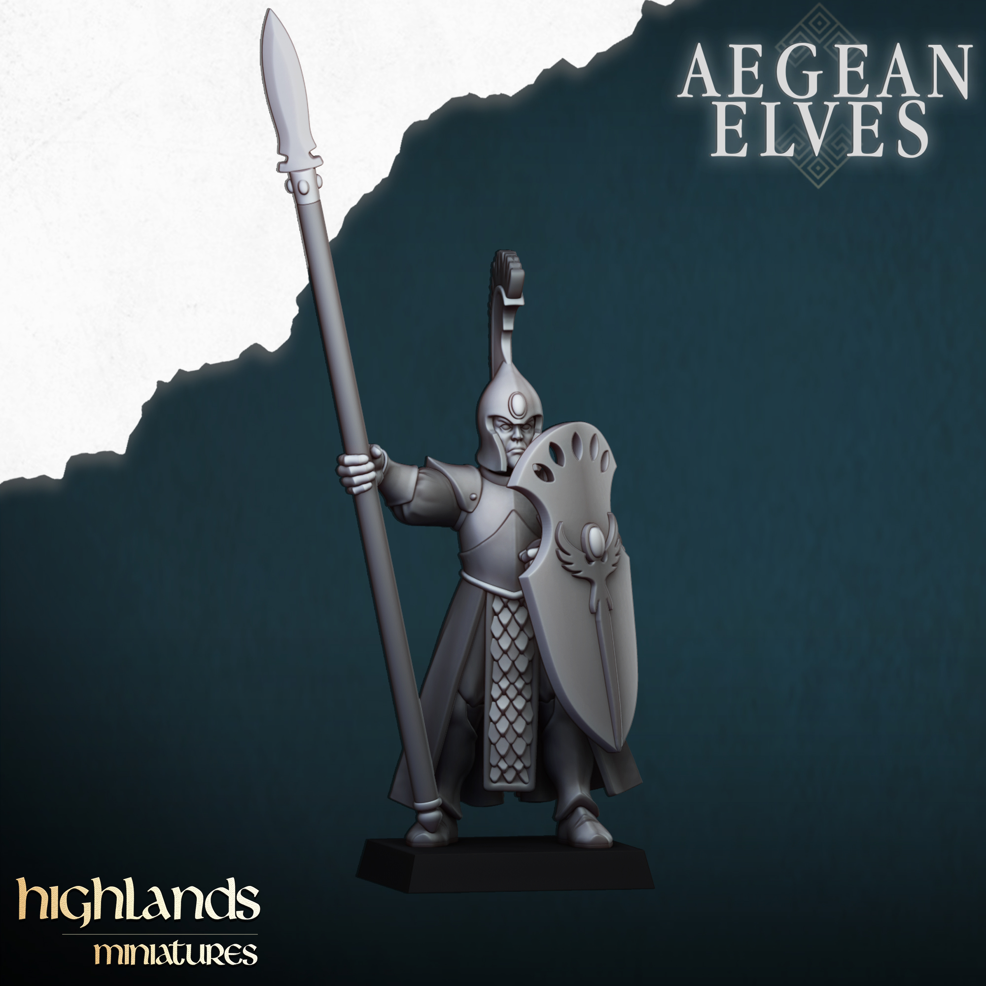 Spearmen, Aegean Elves - Highlands Miniatures - Image 10