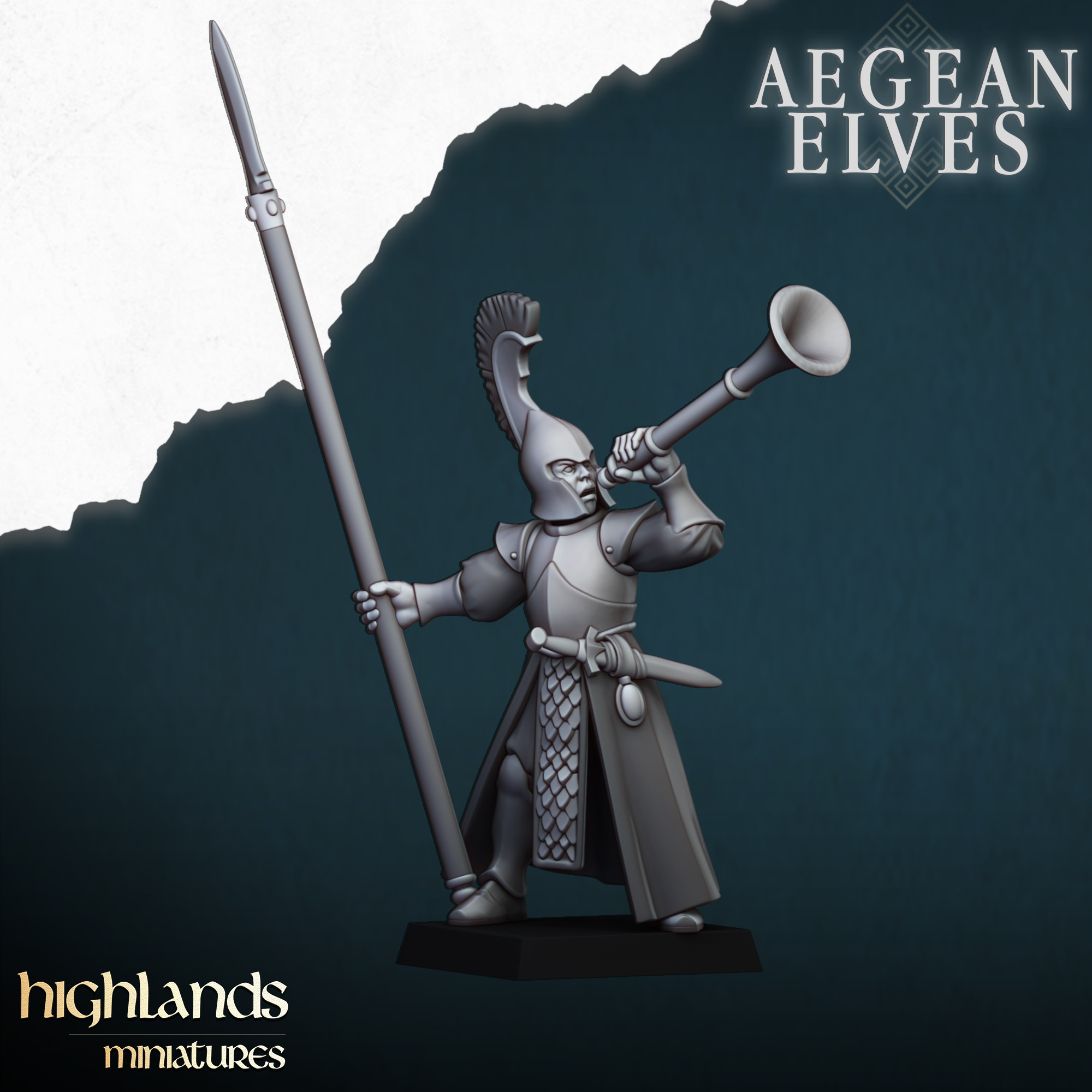 Spearmen, Aegean Elves - Highlands Miniatures - Image 13