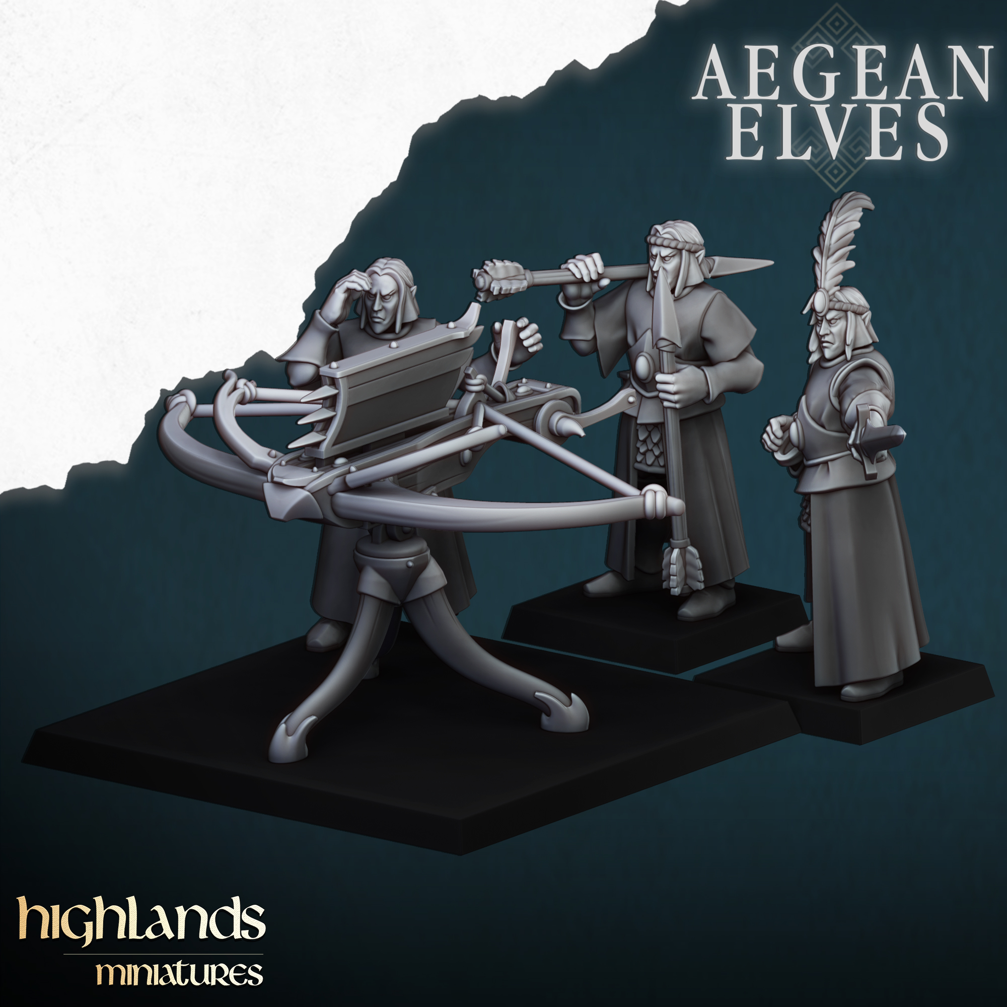 Ballista, Aegean Elves - Highlands Miniatures - Image 2