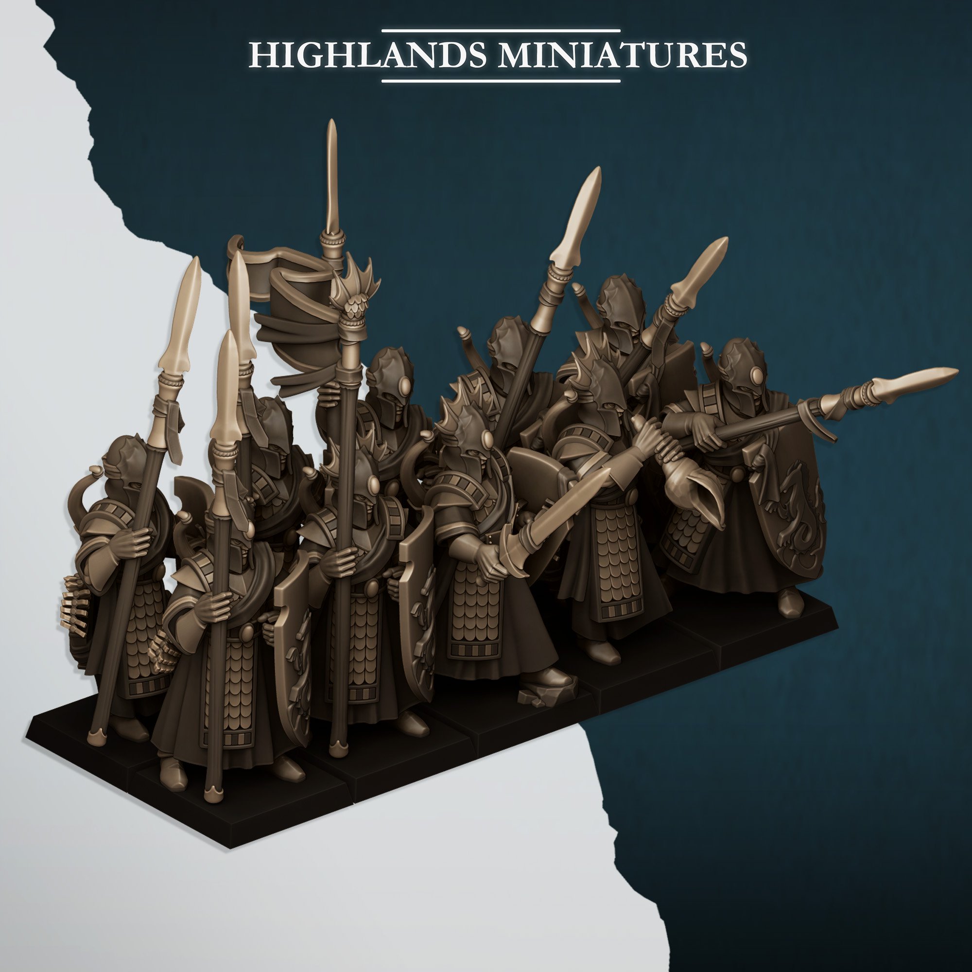 Agean Sea Guard, Aegean Elves - Highlands Miniatures