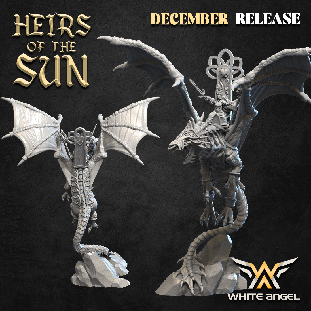 High Priestess Dragon, Heirs of the Sun- White Angel Miniatures - Image 3