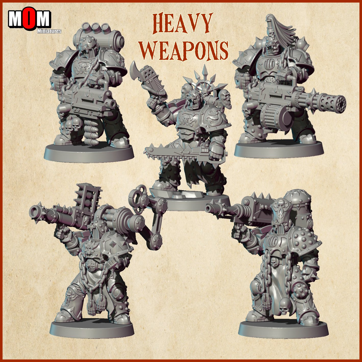 Kraken Heavy Weapons - MoM Miniatures