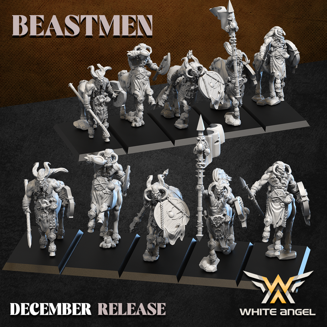 Beast Centaur, Beastmen - White Angel Miniatures