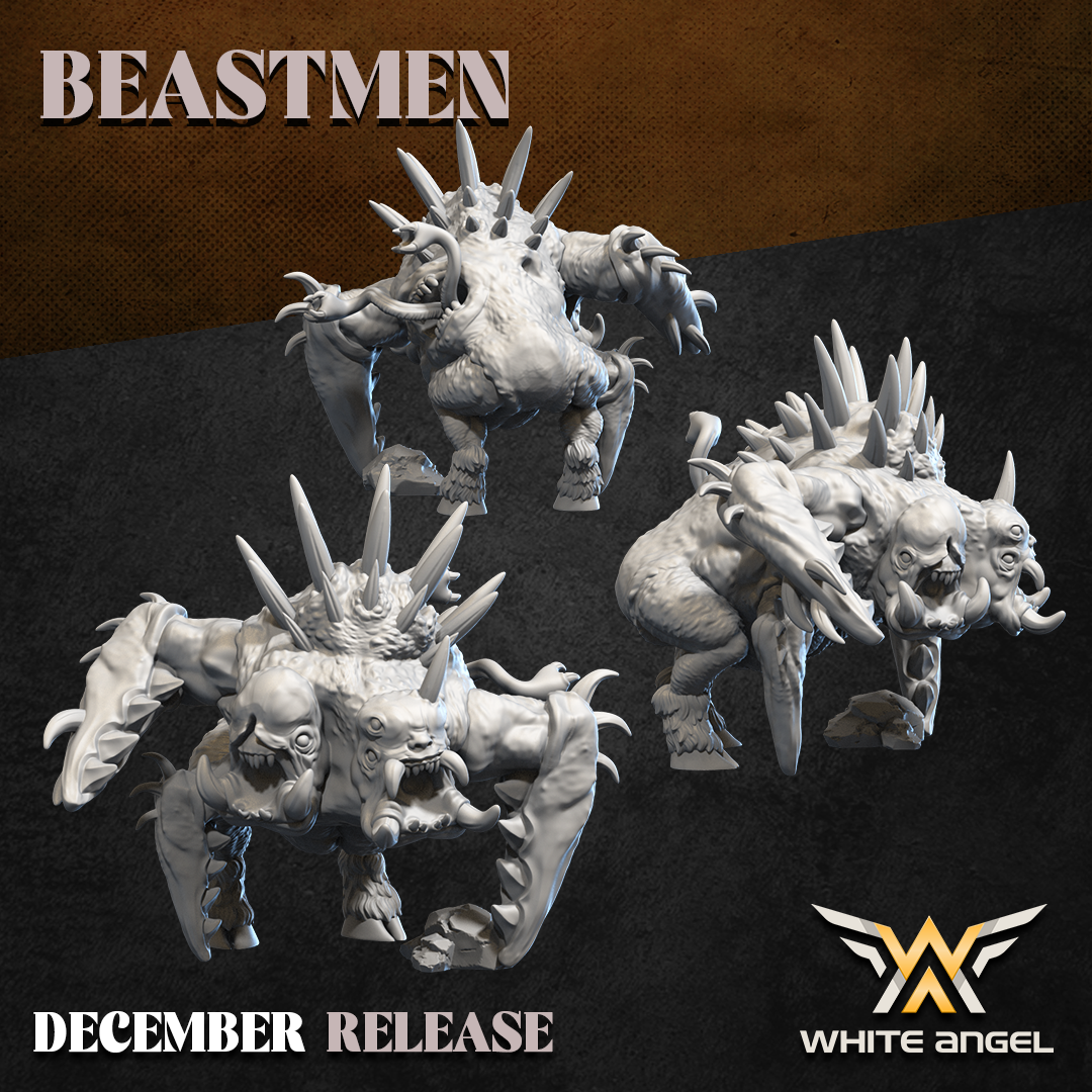 Beast Demon Thing, Beastmen - White Angel Miniatures - Image 3