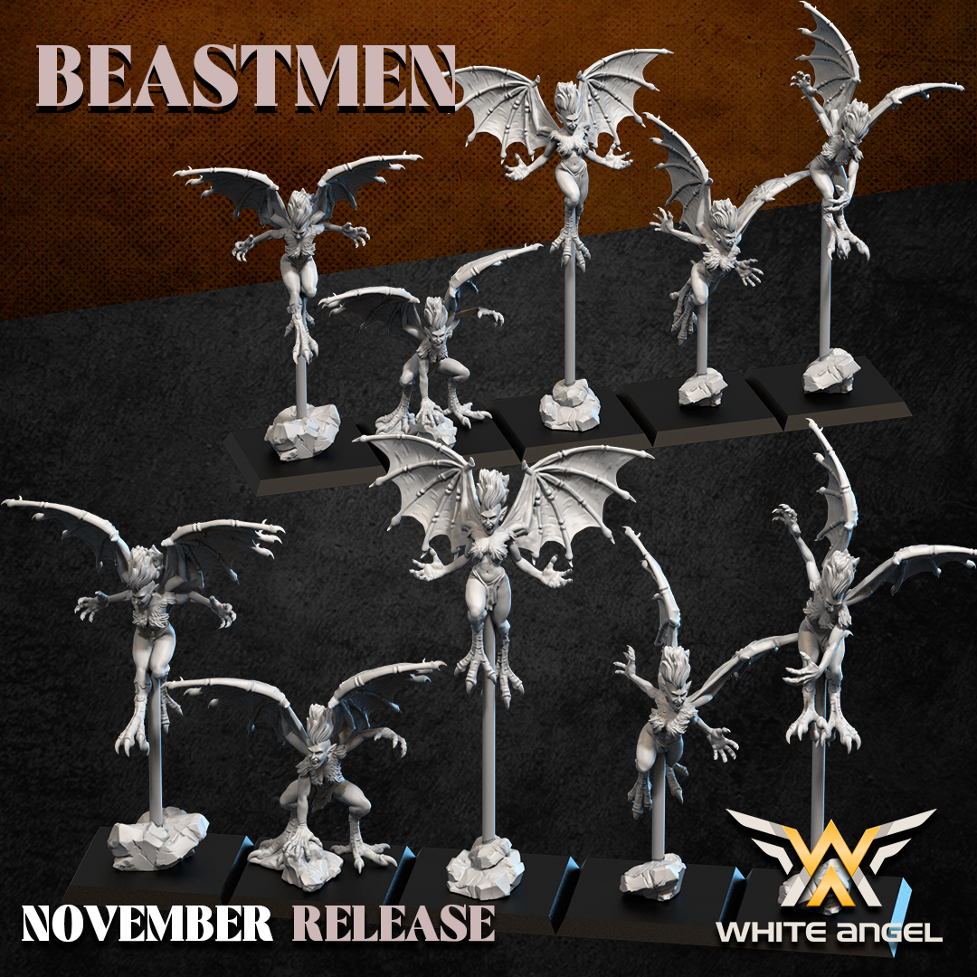 Beast Harpy, Beastmen, White Angel Miniatures - Image 3