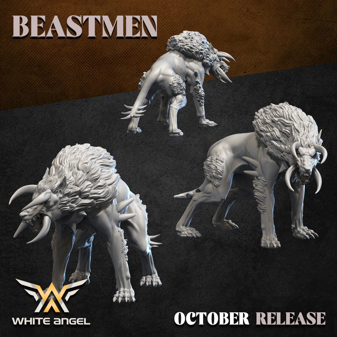 Beast Thing Wolf, Beastmen - White Angel Miniatures - Image 4