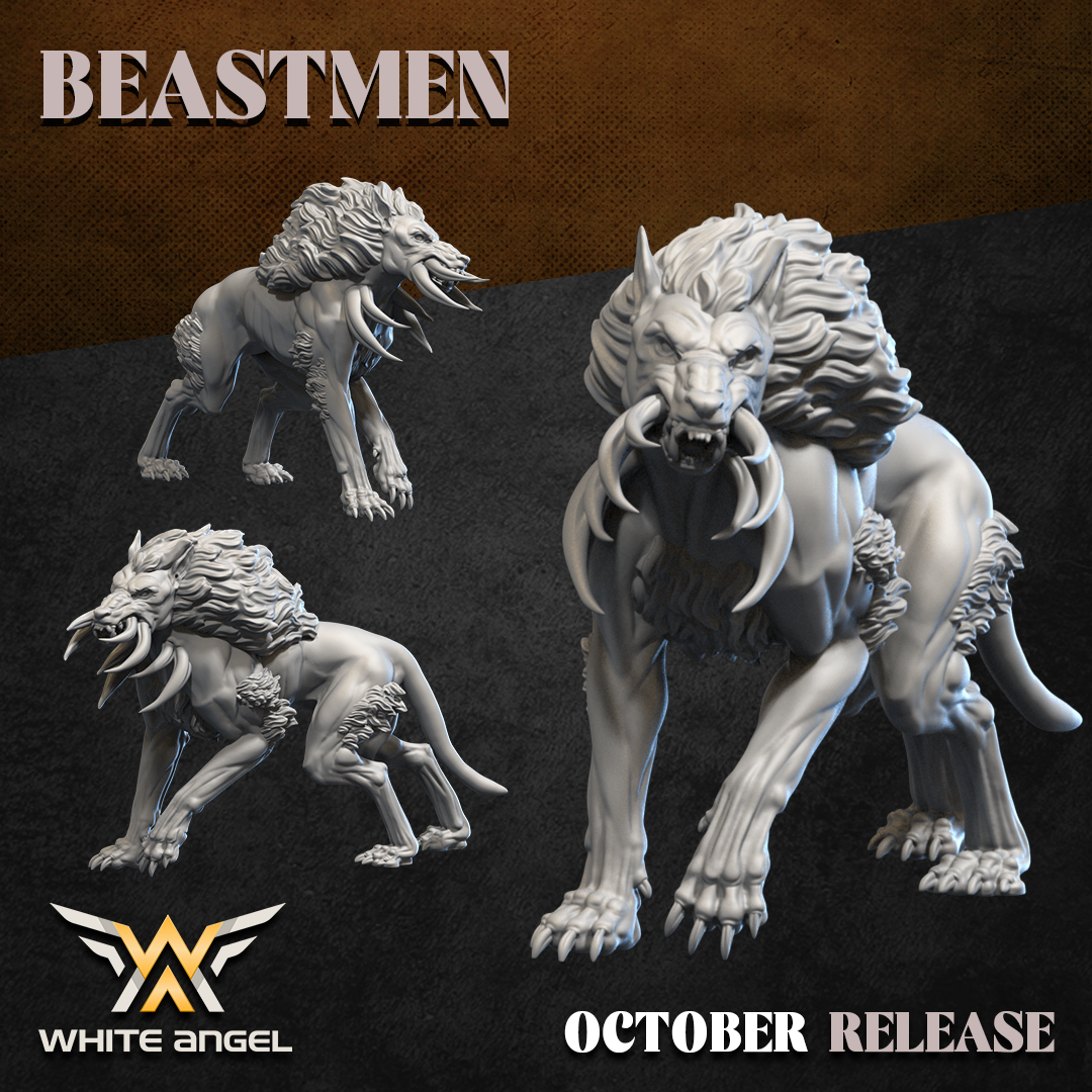 Beast Thing Wolf, Beastmen - White Angel Miniatures - Image 5