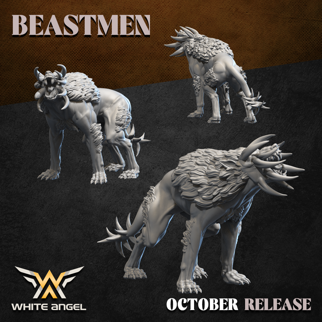 Beast Thing Wolf, Beastmen - White Angel Miniatures - Image 7