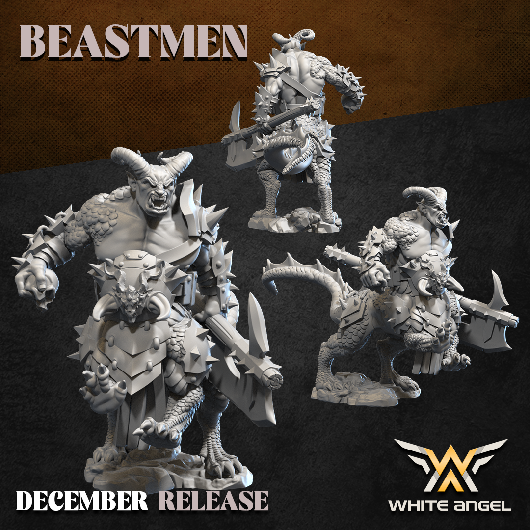 Beastogre 2H, Beastmen - White Angel Miniatures - Image 3