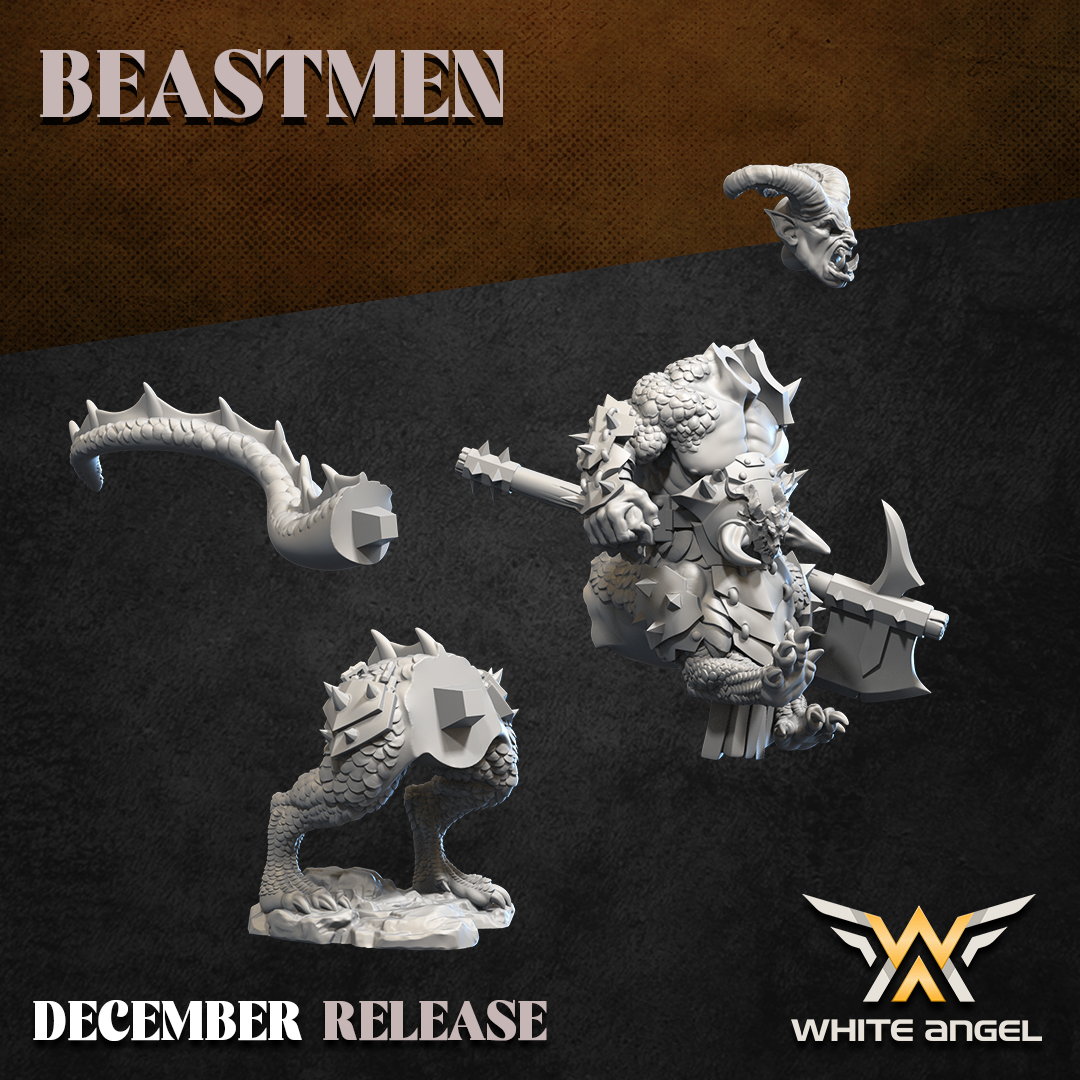 Beastogre 2H, Beastmen - White Angel Miniatures - Image 4