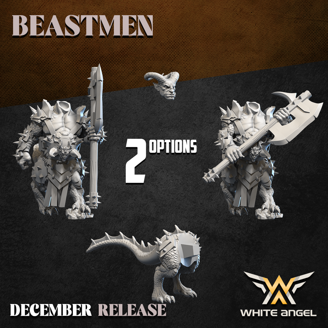 Beastogre 2H, Beastmen - White Angel Miniatures - Image 6