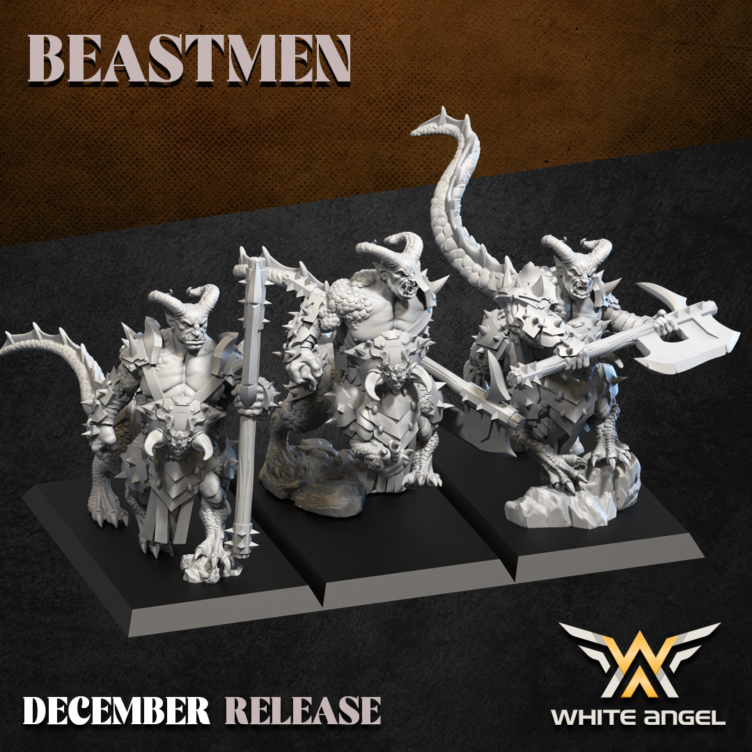Beastogre 2H, Beastmen - White Angel Miniatures