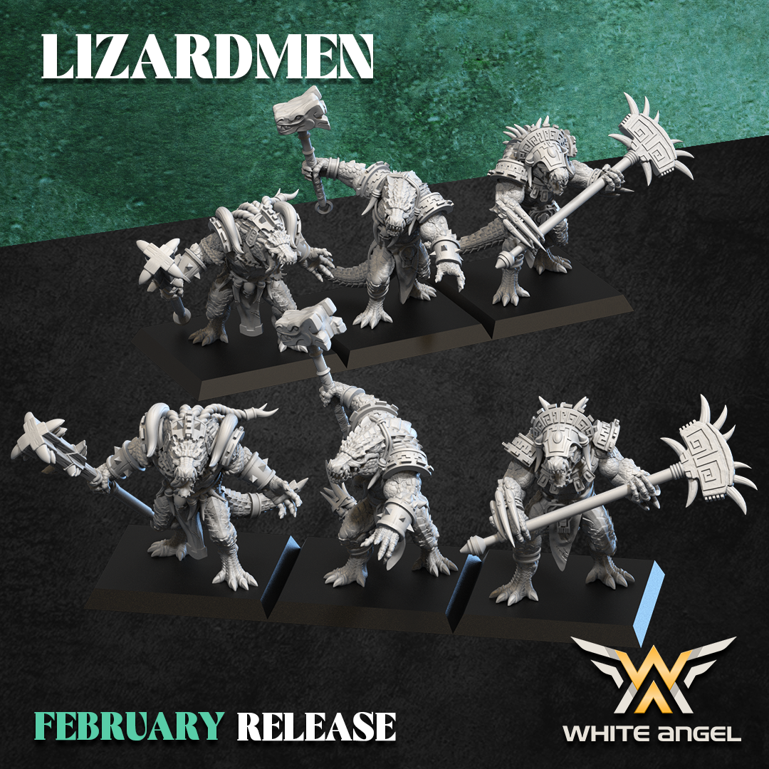Crocogator, Lizardmen - White Angel Miniatures