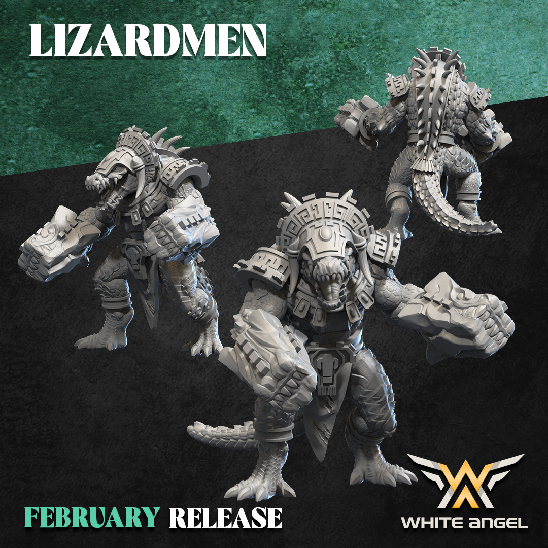 Crocogator, Lizardmen - White Angel Miniatures - Image 11