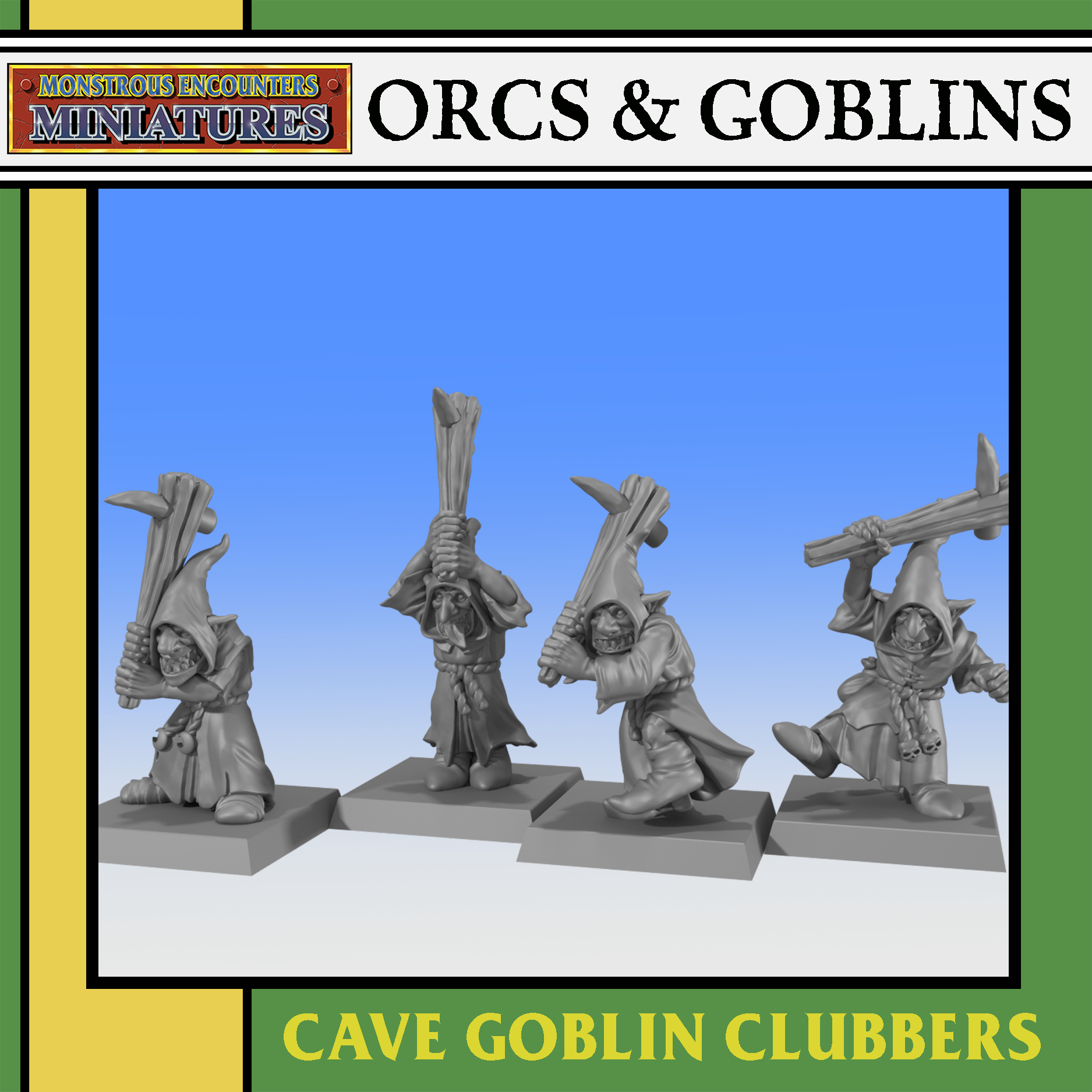 Cave Goblin Clubbers Unit, Orcs and Goblins- Monstrous Encounters