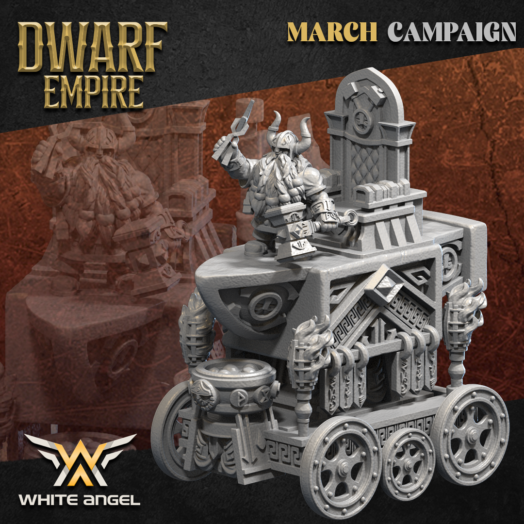 Dwarf Anvil Chariot, Dwarf Empire - White Angel Miniatures