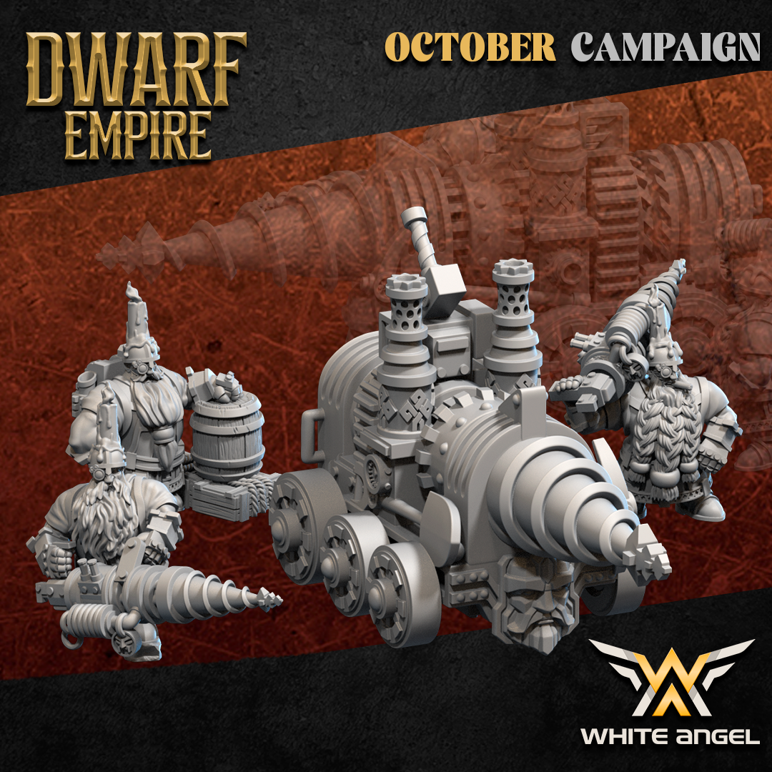 Dwarf Drill Machine, Dwarf Empire - White Angel Miniatures