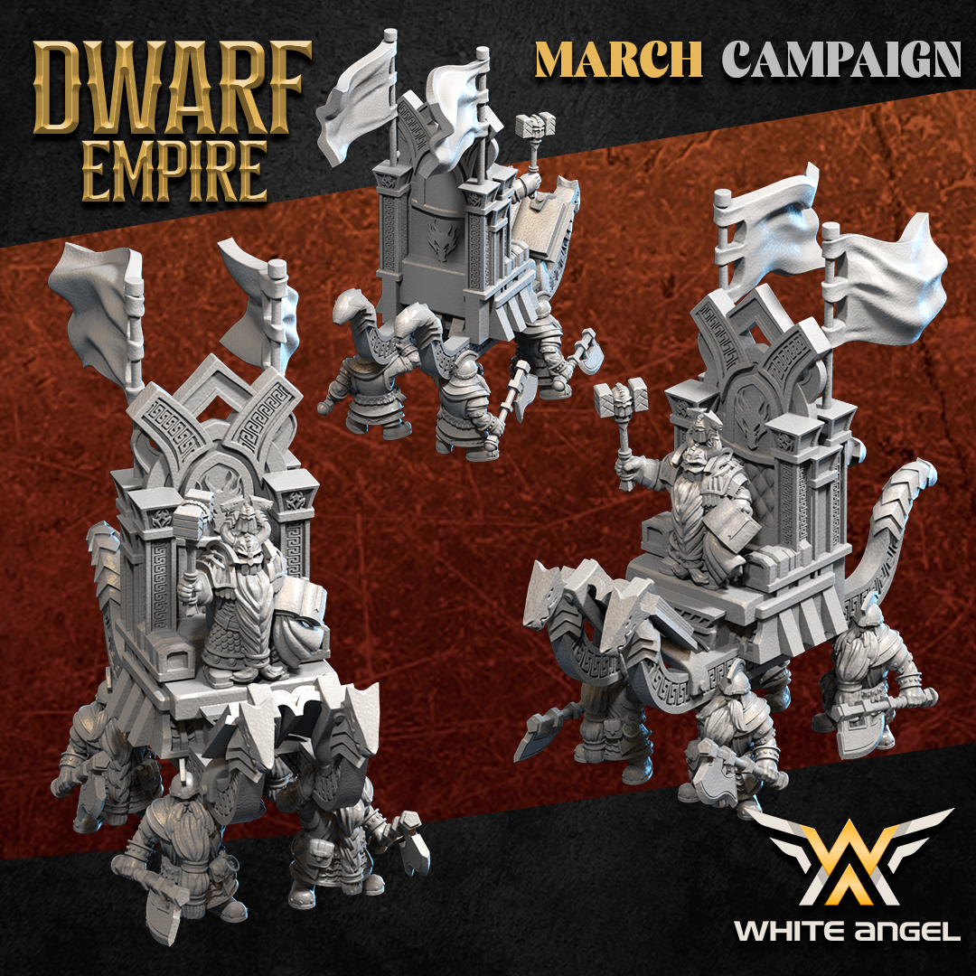 Dwarf Emperor – Dwarf Empire – White Angel Miniatures - Image 3